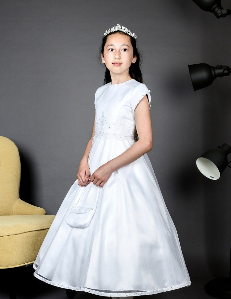 Poinsettia plus size First Holy Communion Dress Deanna