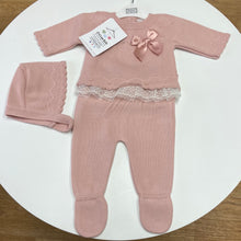 Load image into Gallery viewer, PEX baby girl dusky pink 3 piece knitted set - Bridget
