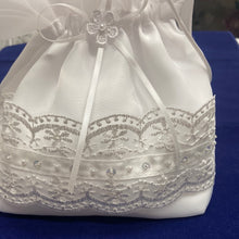 Load image into Gallery viewer, Girls White Chiffon Holy Communion Bag - Leona
