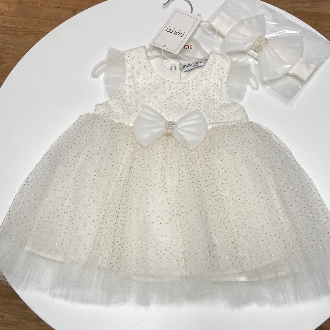 Ebita baby girl dress and hairband set 232520