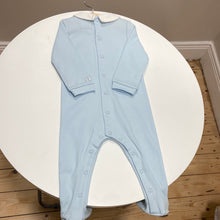 Load image into Gallery viewer, Emilie et rose- Drake baby boy sleep suit blue
