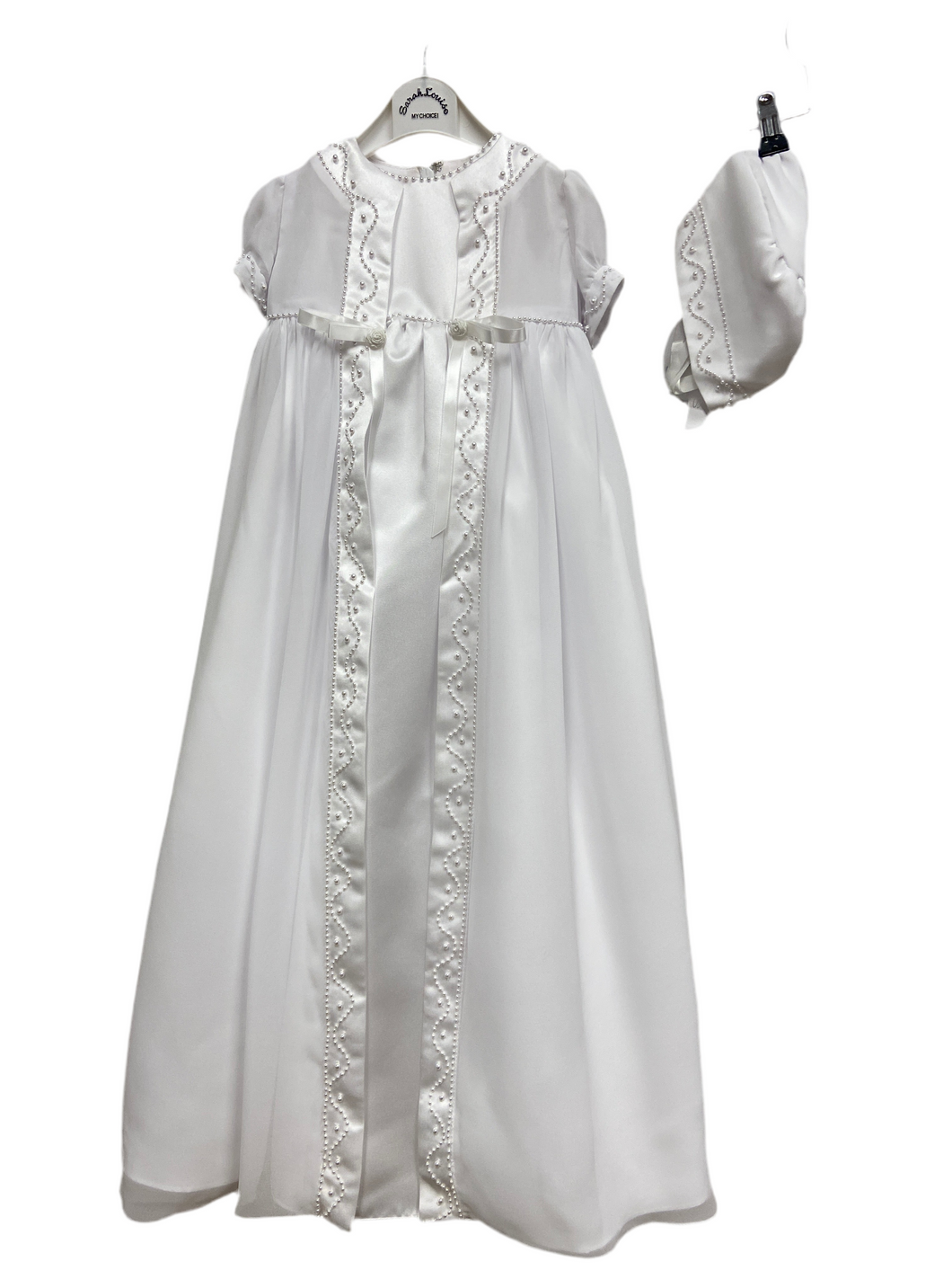 Sarah Louise 3 piece baby girl Christening Gown 001058 - Scarlette