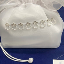 Load image into Gallery viewer, Girls White Chiffon Holy Communion Bag 6018
