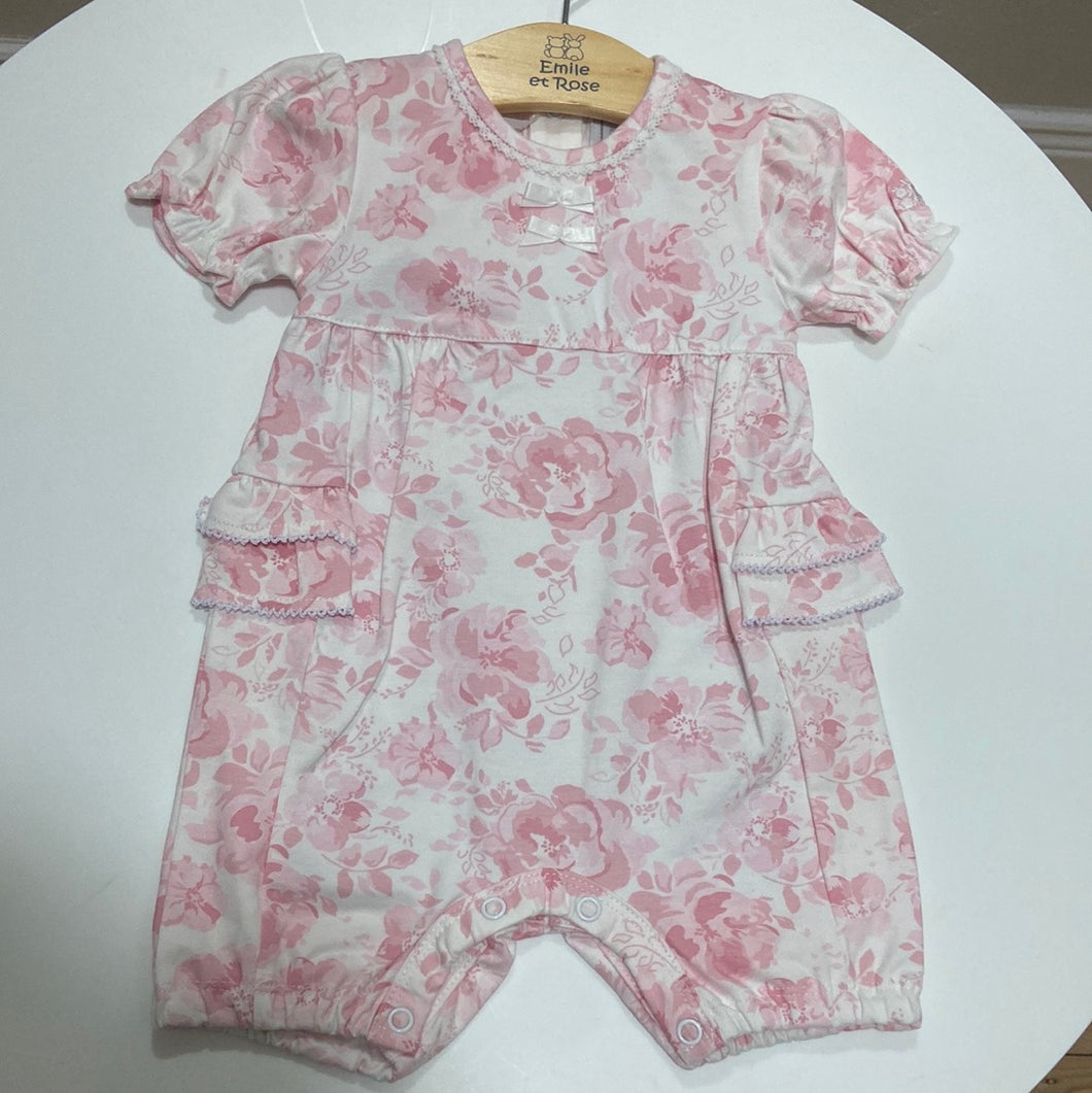 Emilie et rose - Becky baby girl romper pink