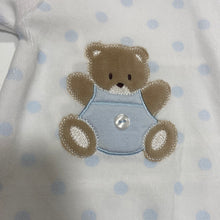 Load image into Gallery viewer, PEX baby boy teddy sleepsuit blue
