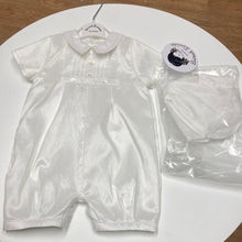 Load image into Gallery viewer, Sarah Louise boys white Christening romper- Leo 002228
