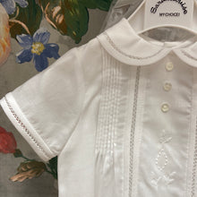 Load image into Gallery viewer, Sarah Louise Baby boy/ Unisex White Christening Gown with matching peaked hat 001186
