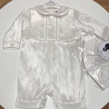 Load image into Gallery viewer, Sarah Louise Boys White Christening Romper - Noah- 002232L
