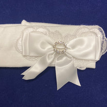 Load image into Gallery viewer, Julia baby girl white Christening hairband
