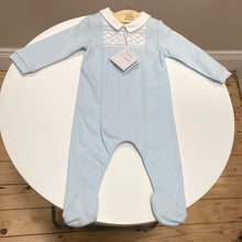 Load image into Gallery viewer, Emilie et rose- Drake baby boy sleep suit blue
