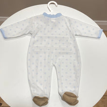 Load image into Gallery viewer, PEX baby boy teddy sleepsuit blue
