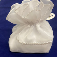 Load image into Gallery viewer, Girls White Chiffon Holy Communion Bag cb097
