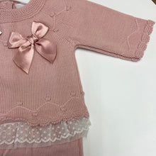 Load image into Gallery viewer, PEX baby girl dusky pink 3 piece knitted set - Bridget
