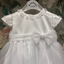 Load image into Gallery viewer, Sarah Louise baby girl christening gown white with bonnet 001055. ⭐️New delivery of 0/3 months due Thursday 12/09/24, message if you’d like a gown reserved⭐️
