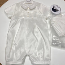 Load image into Gallery viewer, Sarah Louise boys white Christening romper- Leo 002228
