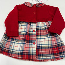 Load image into Gallery viewer, PEX baby girl red tartan dress- Florella
