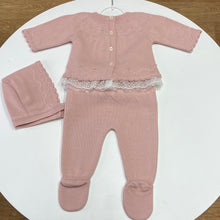 Load image into Gallery viewer, PEX baby girl dusky pink 3 piece knitted set - Bridget
