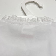 Load image into Gallery viewer, PEX baby girl lace trim sleep suit - white suitable for after Christening
