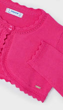 Load image into Gallery viewer, Mayoral older girl cardigan 320 colour 53 Fucsia
