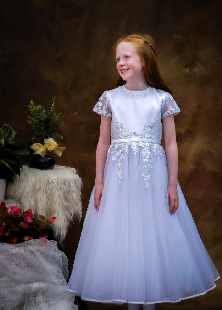 Poinsettia Holy Communion dress - Siomha