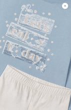 Load image into Gallery viewer, Mayoral younger girl jumper and suedette leggings set - 40709- sky blue
