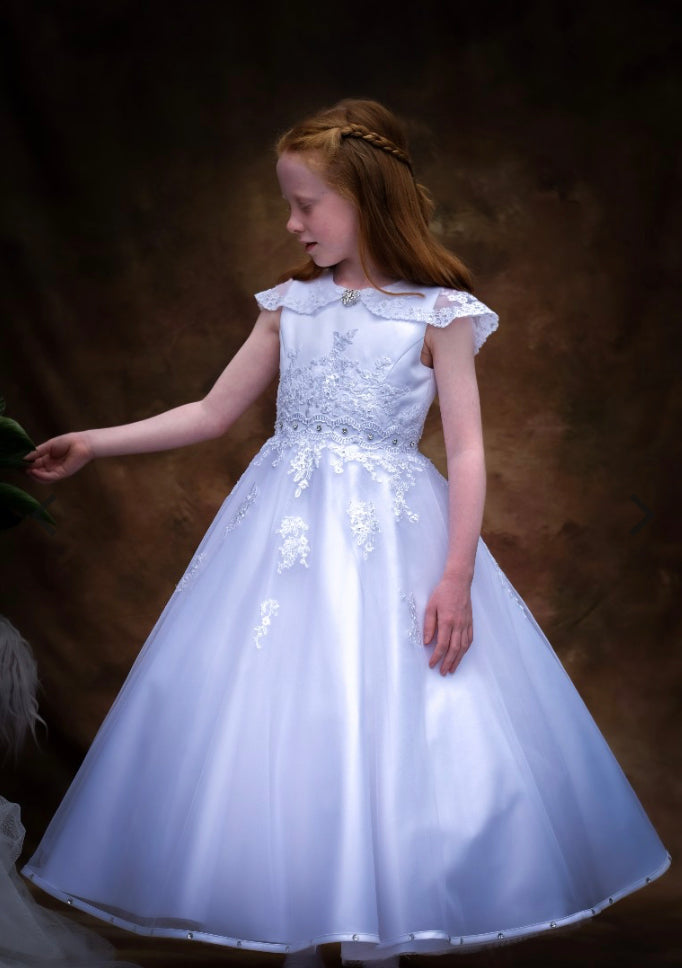 Poinsettia Holy Communion dress -Jemma