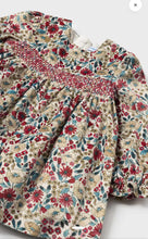 Load image into Gallery viewer, Mayoral baby girl velvet print dress 2913 - cherry
