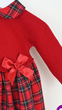 Load image into Gallery viewer, Esther red baby girl dress by PEX
