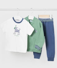 Load image into Gallery viewer, Mayoral baby boy lounge wear track suit style 1843 colour 45 Eucalipto
