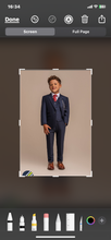 Load image into Gallery viewer, Cavani Caridi Boys 3 piece Navy suit (Other sizes available to order)
