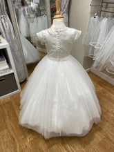 Load image into Gallery viewer, Sarah Louise satin &amp; tulle Pearl detail Holy Communion dress - Olivia - 090060
