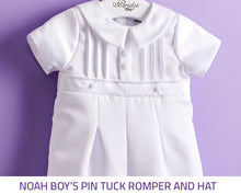 Load image into Gallery viewer, Satin Christening Romper Noah
