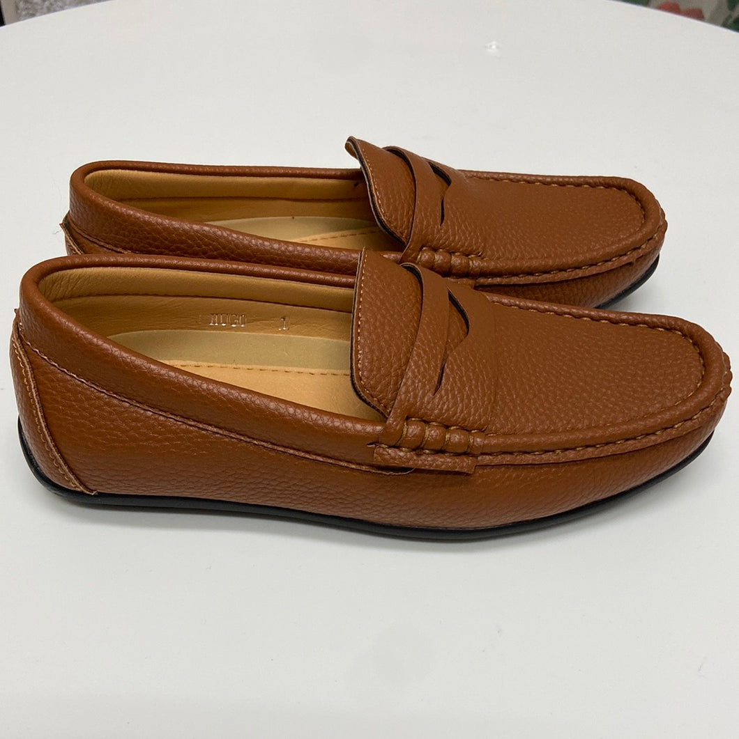 Boys Tan Hugo Slip on shoes