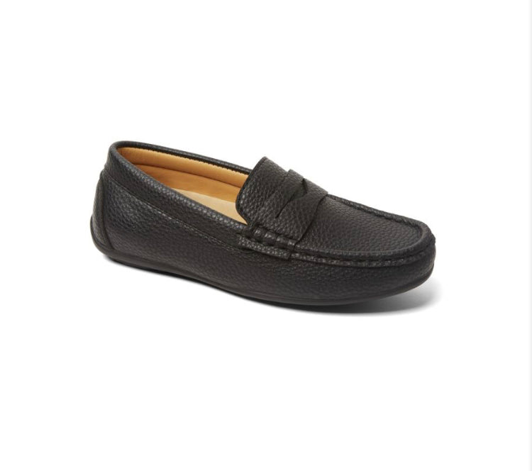 Boys Hugo Black slip on Shoes