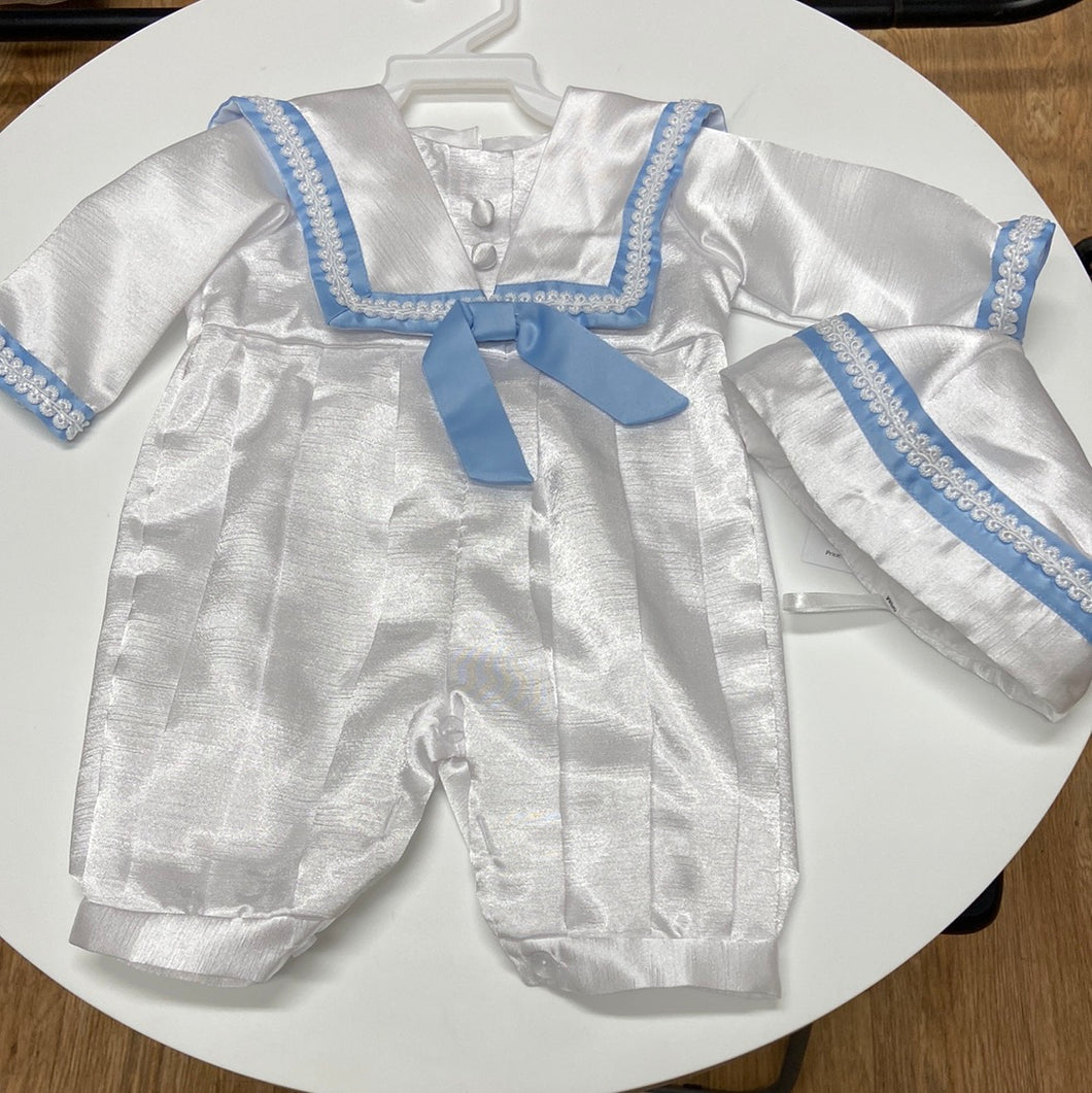 Baby boy Christening Romper suit - Darragh