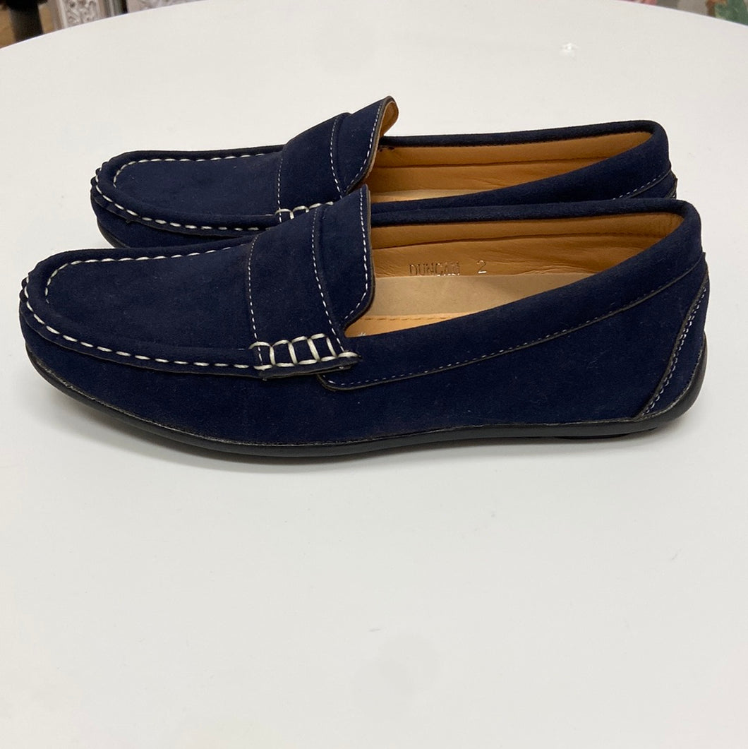 Boys Navy Duncan slip on shoes