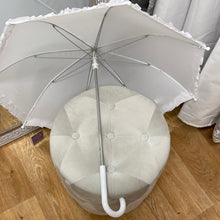 Load image into Gallery viewer, Peridot white parasol/umbrella
