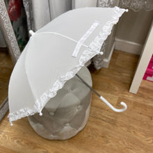 Load image into Gallery viewer, Peridot white parasol/umbrella
