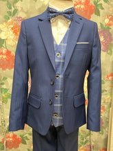 Load image into Gallery viewer, Stan Dar Diego Boys Navy 3 piece suit
