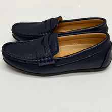 Load image into Gallery viewer, Boys Navy Hugo Slip on Shoes
