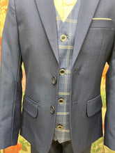 Load image into Gallery viewer, Stan Dar Diego Boys Navy 3 piece suit
