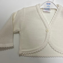 Load image into Gallery viewer, White bolero cardigan by Kinder
