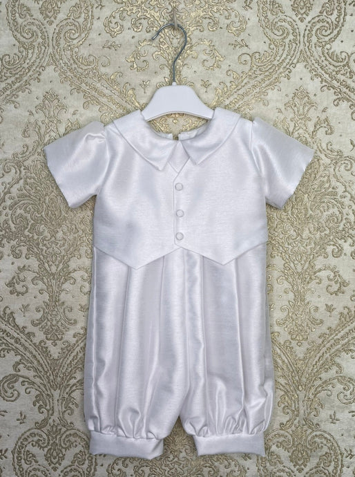 Ethan Christening Romper | Christening Outfits for Boys | Cottage Kids | boys christening outfit | christening outfit for boys | Ethan Boys Christening Romper | Cottage Kids