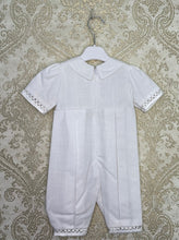 Load image into Gallery viewer, Oliver Christening Romper | Boys Christening Outfits | Cottage Kids | boys christening suit | boys christening outfit | christening outfit for boys
