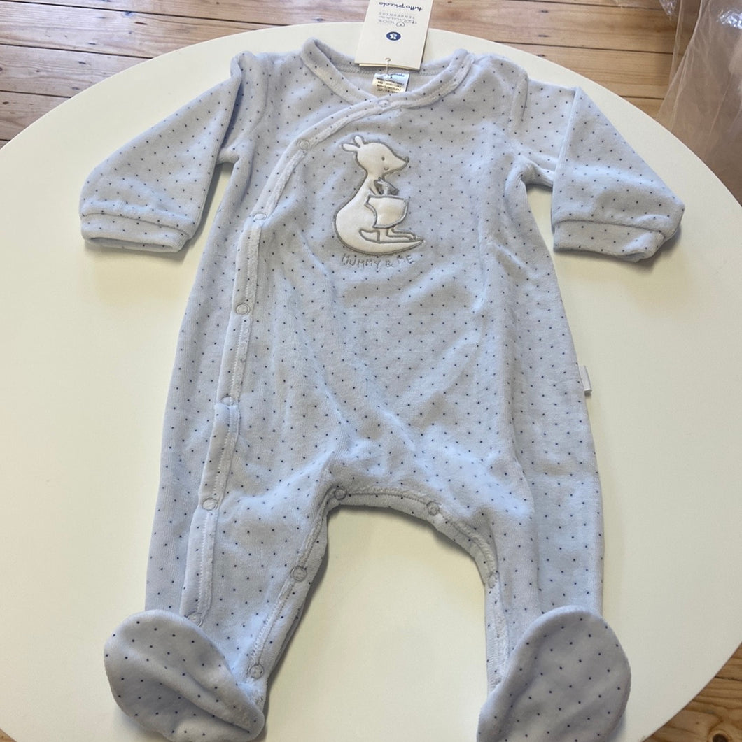 Tutto Piccolo baby boy velour all in one suit 4088