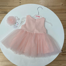 Load image into Gallery viewer, Baby Girl Ebita Pink Dress with Matching Headband 8522
