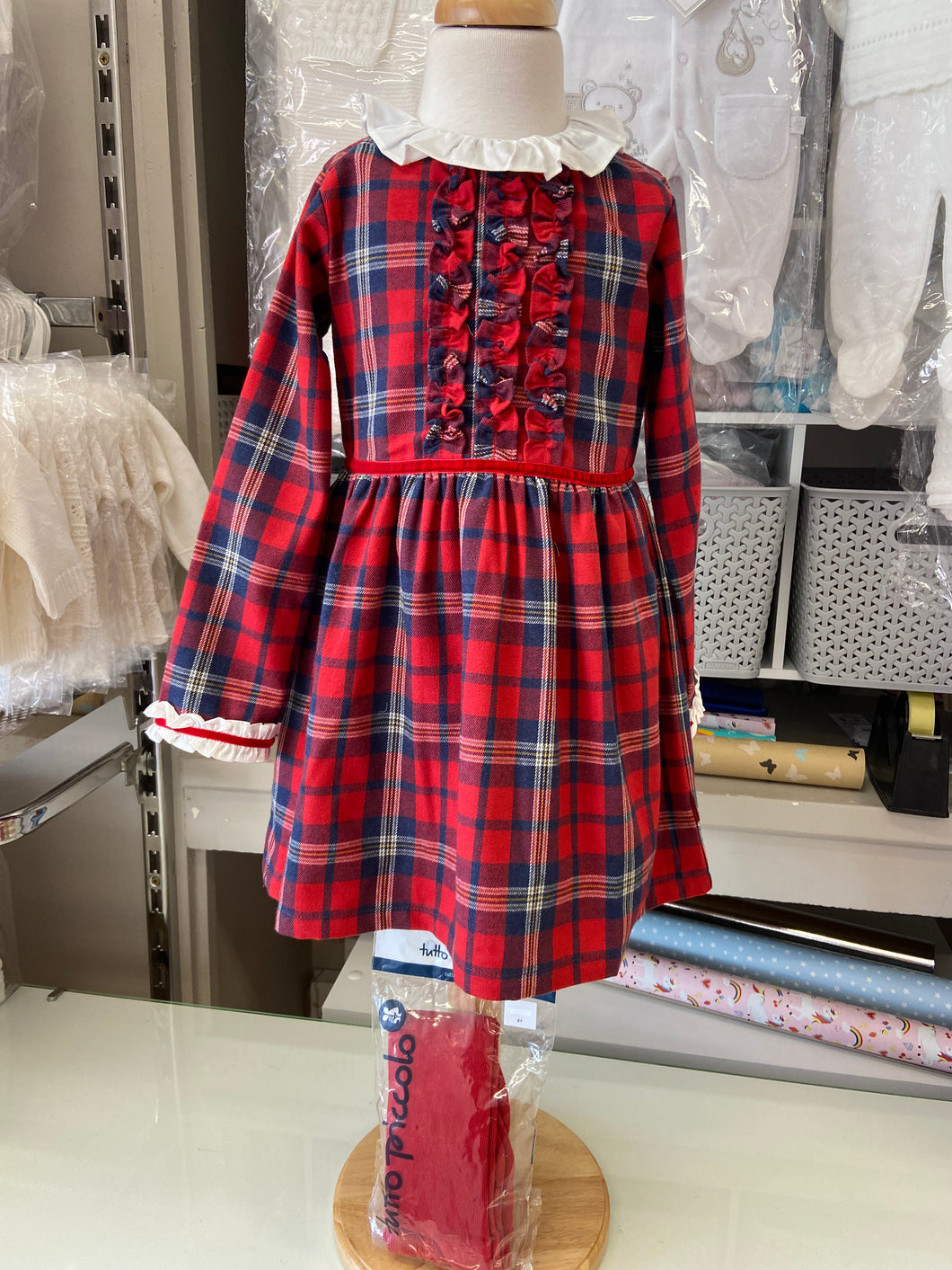 Tutto Piccolo Tartan dress younger girl