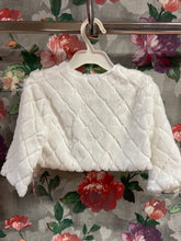 Load image into Gallery viewer, Flowergirl and younger girl Ivory Faux Fur Bolero Jacket
