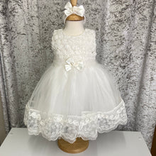 Load image into Gallery viewer, Baby Girl Special occasion dress suitable for Christening or Flowergirl by Beau Kids style number 123046
