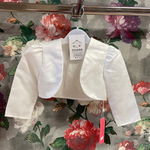 Load image into Gallery viewer, Ivory Satin Flower Girl Bolero Jacket
